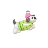 Green Dog Charm
