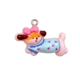 Pink Dog Charm