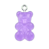 Purple Bear Charm